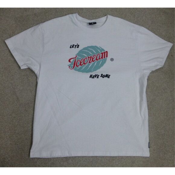Ice Cream White T-Shirt "Lets Have Some Ice Cream" - Picture 2 of 8